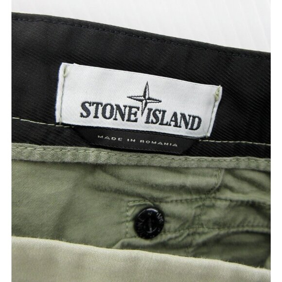 Stone Island Pants 30 Cargo Slim Straight Khakis Canvas Compass 30X31 - Picture 8 of 12